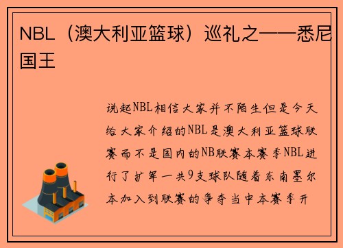 NBL（澳大利亚篮球）巡礼之——悉尼国王